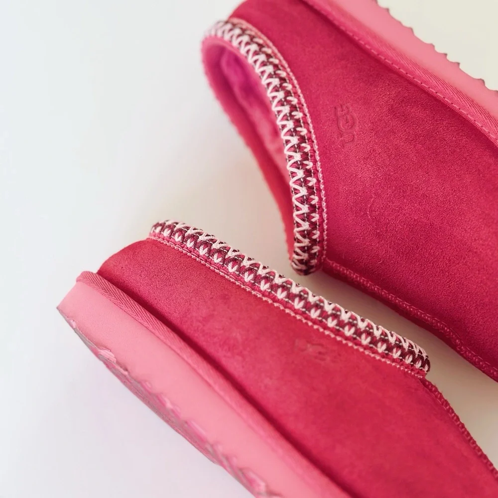 UGG Tasman II Suede Slippers Pink Bloom